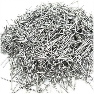 Five Golden Stainless Steel Flat-Head Nails for Wood, Multiple Sizes, 500 g (75 mm)