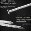 Five Golden Stainless Steel Flat-Head Nails for Wood, Multiple Sizes, 500 g (75 mm) view 2
