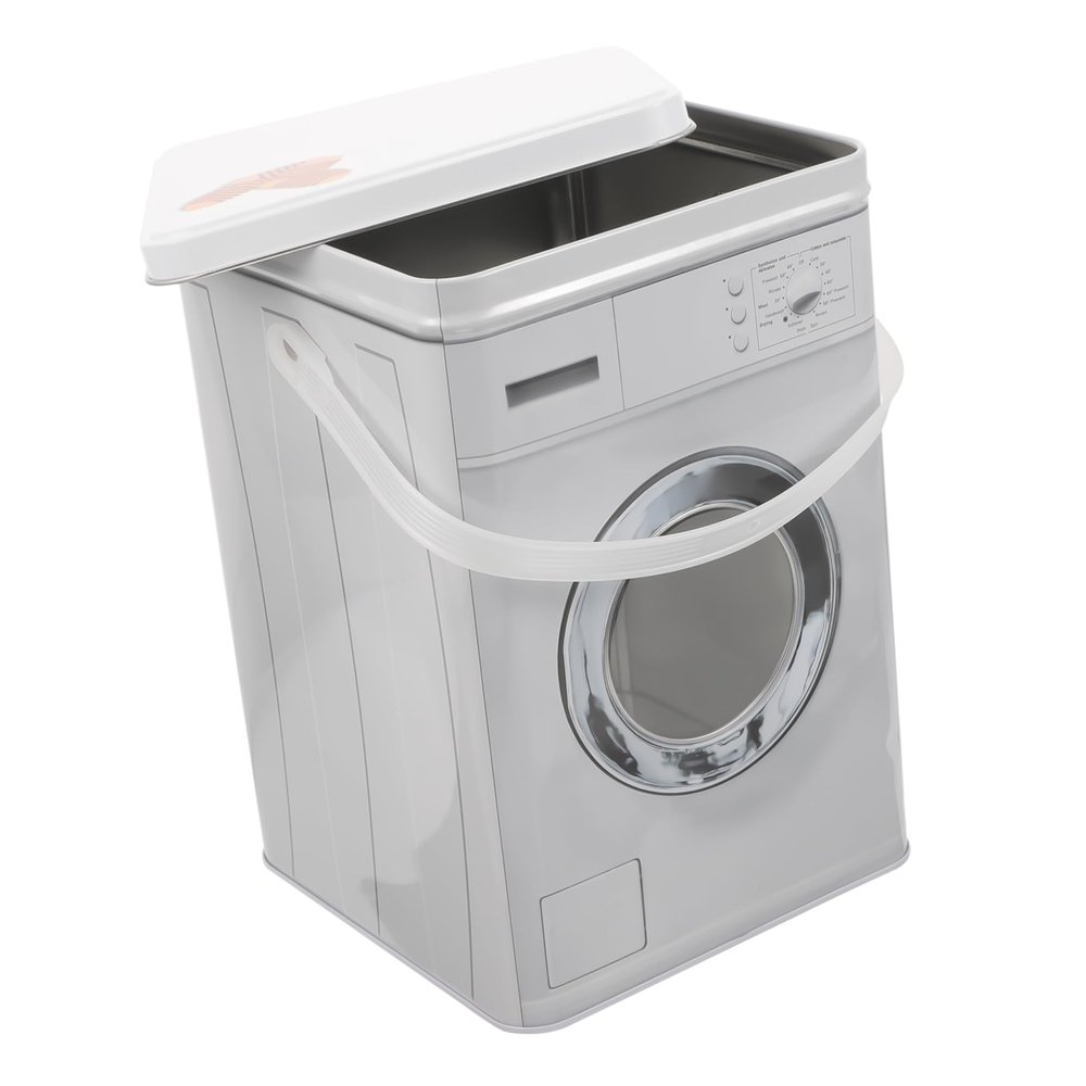 ABOOFAN Iron Washing Machine-Shaped Laundry Storage Box