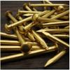 Five Gold Brass Drum Nails, 30-Pack, Various Sizes (30 × 2.8 mm) view 1