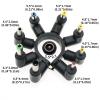 FIRSTXIU DC 5V 5.5 x 2.1 mm Power Cable with 8 Connectors view 4