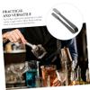 UTHCLO 4-Piece Stainless Steel Ice Cube Tongs with Non-Slip Food-Grade Silicone view 2