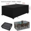 CFRJDJ Patio Furniture Cover 243 x 140 x 110 cm, 420D Oxford Fabric, Waterproof and UV-Resistant view 2