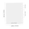 BESTYASH 50 Clear Document Sleeves with Punched Holes, Water-Resistant Plastic Sheets for Binders view 2