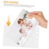 BESTYASH 50 Clear Document Sleeves with Punched Holes, Water-Resistant Plastic Sheets for Binders view 3