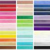 2/5/10 Yards 3/4" (20 mm) Solid Shiny Fold-Over Elastic Spandex Satin Band, Wisteria, 2 Yards view 2