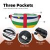 Versatile Waist Bag with Central African Flag, Lightweight, Breathable and Adjustable view 4