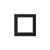 Framex PVC Tilt-and-Turn Basement Window, White Inside/Anthracite Outside, 80 x 80 cm, Double Glazed, DIN Left view 1