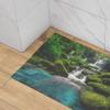 Isdreem Indoor Doormat, Non-Slip, Washable, Waterfall Nature Scene, 40 x 60 cm view 3