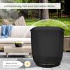 Round Outdoor Fire Pit Cover, Insulated Cover view 4