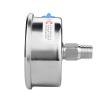 BADIKA Mini Pressure Gauge for Fuel, 60 mm (2.5 in), Vacuum Gauge, -1 to 0 bar, 0–600 bar, BSP(G) 1/4, 0–1 bar view 3