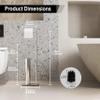 BVL Freestanding Chrome Toilet Paper Holder with Toilet Brush and Storage Basket view 4