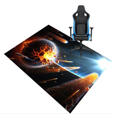 Gaming Chair Mat, 110 x 150 cm, Non-Slip Floor Protector for Hard Floors and Carpets