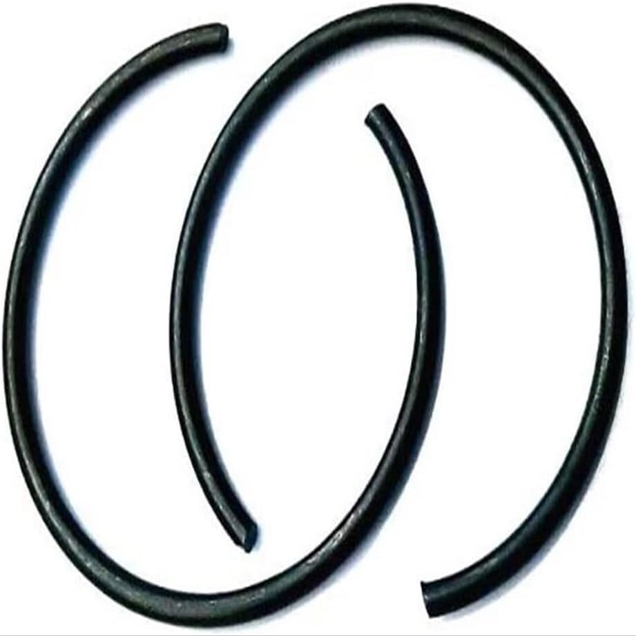 LYVQZPWLRS Steel Round-Wire Retaining Rings, 2-Piece, 5.0 mm Wire Diameter, Spring Steel (5 x 110 x 10)