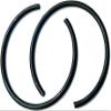 LYVQZPWLRS Steel Round-Wire Retaining Rings, 2-Piece, 5.0 mm Wire Diameter, Spring Steel (5 x 110 x 10) view 1