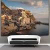 kaiyun Cinque Terre, Italy Wall Tapestry, Colorful Houses on Cliffs, 100 x 150 cm view 1