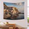 kaiyun Cinque Terre, Italy Wall Tapestry, Colorful Houses on Cliffs, 100 x 150 cm view 3