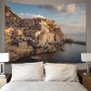 kaiyun Cinque Terre, Italy Wall Tapestry, Colorful Houses on Cliffs, 100 x 150 cm view 4