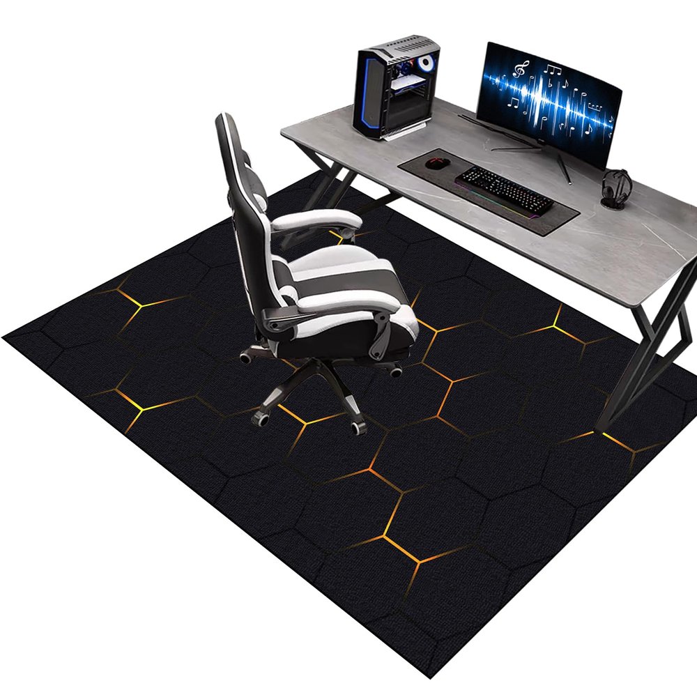 Office Chair Mat Gaming Rug, Non-Slip Scratch-Resistant Floor Protector, 140 x 190 cm