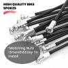 goucrro 14G Straight-Pull Bicycle Spokes, Black, 2.0 mm, 205 mm, 20 Pieces with Copper Nipples view 4