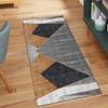 QQrunner Patchwork Runner Rug, Washable, Non-Slip, 80 x 800 cm, Orange view 1