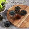 6-Piece Ceramic Tea Set for Kung Fu Tea, Japanese Sake Cups, Gift-Ready Ceramic Tea Service view 3
