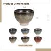 6-Piece Ceramic Tea Set for Kung Fu Tea, Japanese Sake Cups, Gift-Ready Ceramic Tea Service view 4