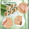 Retro Bamboo Roller Blind, 60% Room-Darkening, Natural Light-Filtering Window Shade view 3