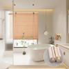 Retro Bamboo Roller Blind, 60% Room-Darkening, Natural Light-Filtering Window Shade view 4