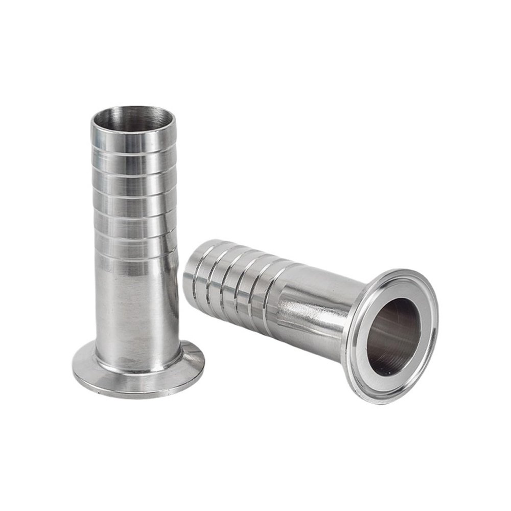 1 pc OD25 mm Hose Barb x 1.5 in Tri-Clamp 304 Stainless Steel Pipe Fitting, 150 mm Length