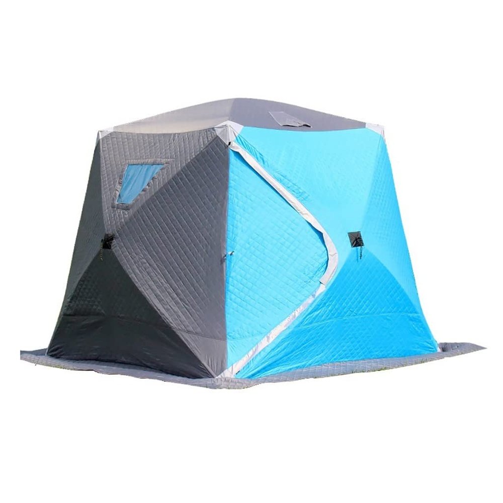 Camping Tent for 3–4 People, Insulated Winter Ice Fishing Tent with 3-Layer Cold-Weather Insulation