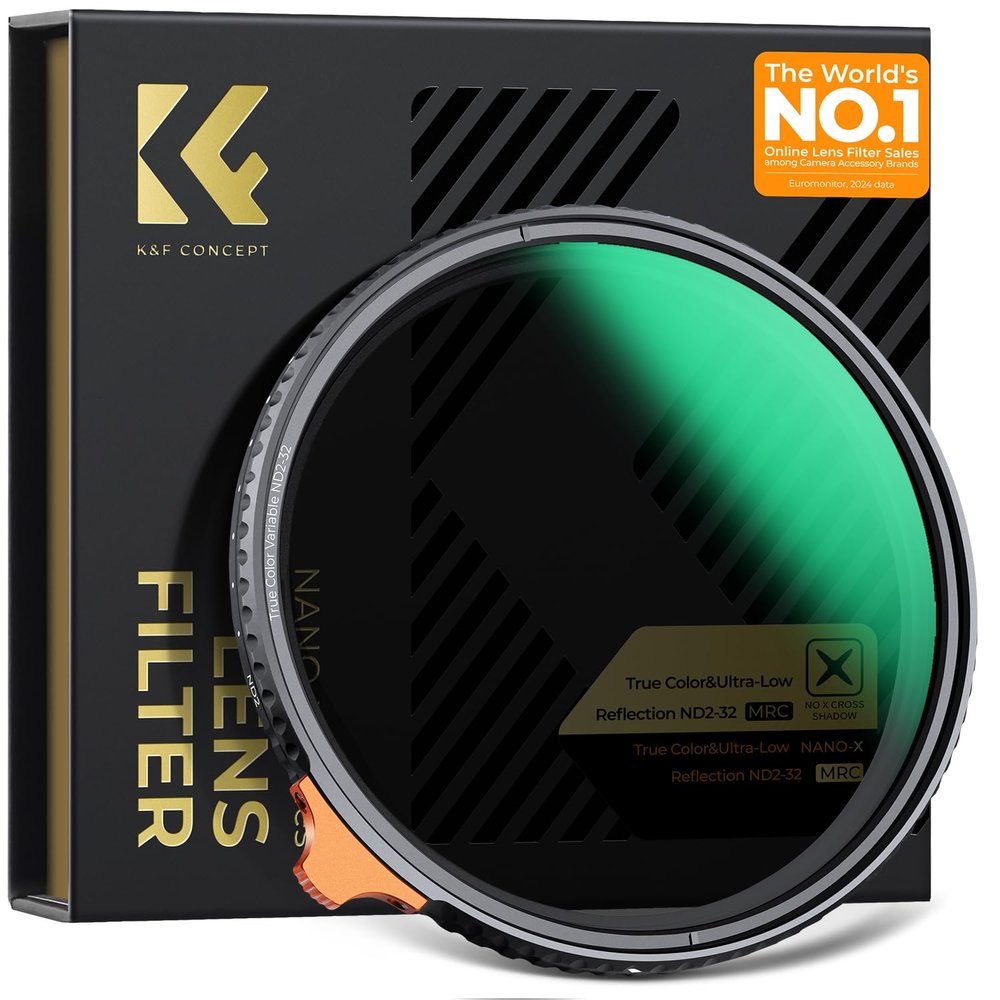 K&F CONCEPT 72mm Variable ND2-32 Filter (1-5 Stops)