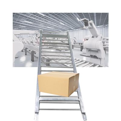 Light-Duty Roller Conveyor, 0.3 x 3 m, Unpowered Roller Conveyor for Warehouses, Factories, and Cold Storage, Ideal for Delivery Unloading and Department Store Use