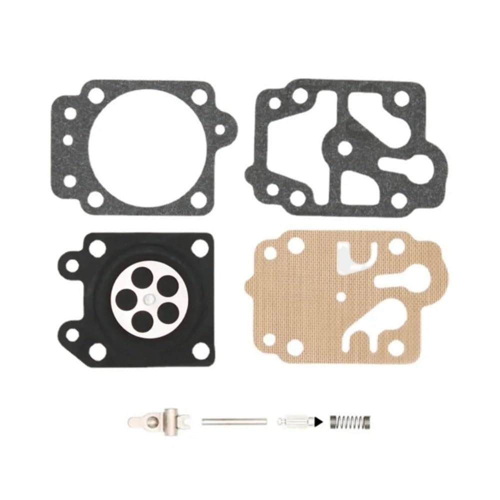 8-Piece Diaphragm Set for Replacement Carburetors, 26cc, 33cc, 43cc, 49cc, 52cc