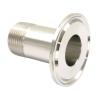 1/2" BSPT Male x K50.5 mm (1.5" TC) 304 Stainless Steel Pipe Ferrule Fitting Adapter view 1