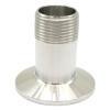1/2" BSPT Male x K50.5 mm (1.5" TC) 304 Stainless Steel Pipe Ferrule Fitting Adapter view 3