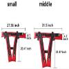 Bungee Trampoline Safety Harness for Children and Adults, Elastic Rope with 3 Hook Buckles, Red view 2