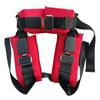 Bungee Trampoline Safety Harness for Children and Adults, Elastic Rope with 3 Hook Buckles, Red view 3