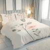 Pink Floral Microfiber Bedding Set, 200 x 200 cm view 2