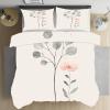 Pink Floral Microfiber Bedding Set, 200 x 200 cm view 3