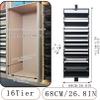 360° Rotating Pull-Out Closet Shoe Rack, 68 cm, 16-Tier, Brown view 2