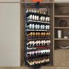 360° Rotating Pull-Out Closet Shoe Rack, Height-Adjustable, 4-Tier, Black, 53 cm/21 in view 1