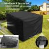 OOOXZO Outdoor Furniture Cover, Waterproof, 240 x 230 x 80 cm, UV-Resistant Winter Patio Table Cover view 3