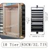 360° Rotating Pull-Out Closet Shoe Rack, Black, 83 cm/32.7 in, 10-Tier view 2