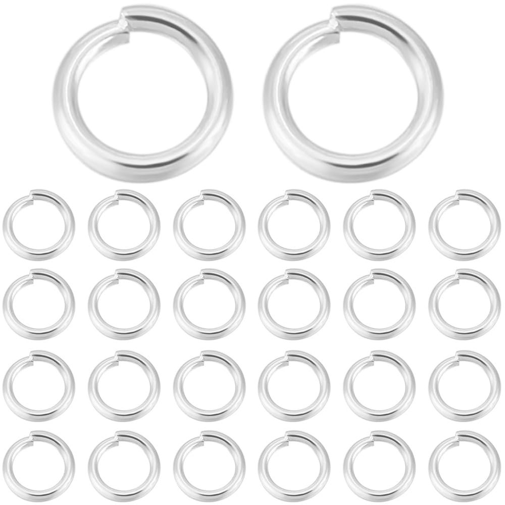 Beebeecraft 600-Piece 6 mm 304 Stainless Steel Open Jump Rings, 20 Gauge