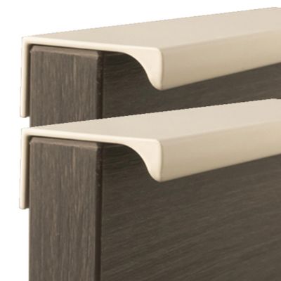 Concealed Drawer Handles for Kitchen Cabinets, 2-Pack (224 mm Hole Spacing)