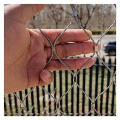 VXHCS Stainless Steel Cable Mesh Safety Net, 5 cm/1.5 mm, 1.2 x 22 m