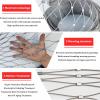 VXHCS Stainless Steel Cable Mesh Safety Net, 5 cm/1.5 mm, 1.2 x 22 m view 4