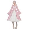 Women's Medieval Steampunk Gothic Halloween Midi Dress, Pink, M view 1