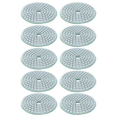 Yumili 10-Piece 3-Inch Diamond Polishing Pads for Granite and Marble, Wet/Dry Use